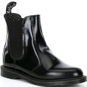 Dr Martens Flora Polished Leather Chelsea Boots Size 9